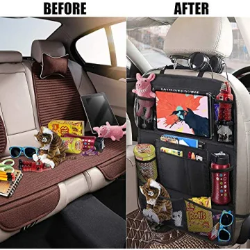 ULEEKA Car Backseat Organizer with Tablet Holder & 9 Pockets