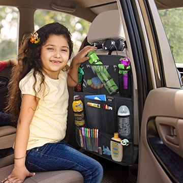 ULEEKA Car Backseat Organizer with Tablet Holder & 9 Pockets