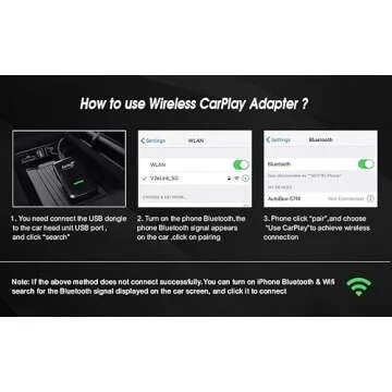 Carlinkit 3.0 Wireless CarPlay Adapter for Cars 2015-2025