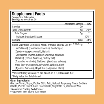 Plant People WonderDay Mushroom Gummies for Energy & Immune Support