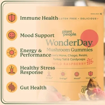 Plant People WonderDay Mushroom Gummies for Energy & Immune Support