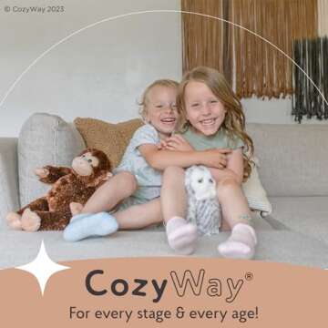 CozyWay Baby Knee High Socks For Baby Girls Infant 0-6 Months 3-3 Pack