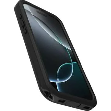 OtterBox iPhone 16 Pro Max (Only) FRĒ Series Waterproof Case with MagSafe (Designed by LifeProof) - Black, Waterproof, 60% Recycled Plastic, Sleek and Stylish