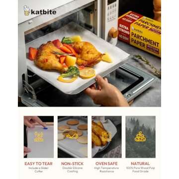 Katbite Heavy Duty Parchment Paper Roll – 12" x 262 ft