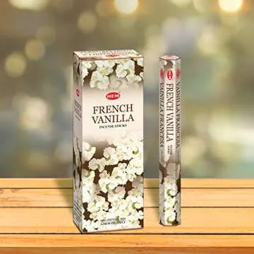 HEM French Vanilla Incense Sticks | 120 Sticks of Pure Aroma