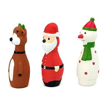 Durable Christmas Dog Toys for Small Dogs - 3 Pack!