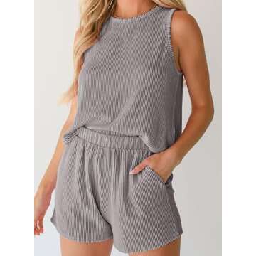 SHEWIN Women 2 Piece Matching Sets for Summer Comfort