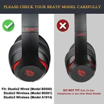 Comfortable SoloWIT Replacement Ear Pads for Beats Studio
