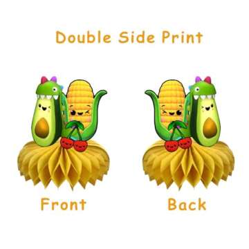 6Pcs Hey Bear Sensory Fruit Centerpieces for Parties