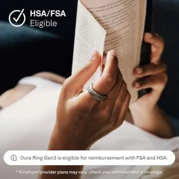 Oura Ring Gen3 Horizon - Brushed Titanium - Size 6 - Smart Ring - Size First with Oura Ring Gen3 Sizing Kit - Sleep Tracking Wearable - Heart Rate - Fitness Tracker - 5-7 Days Battery Life