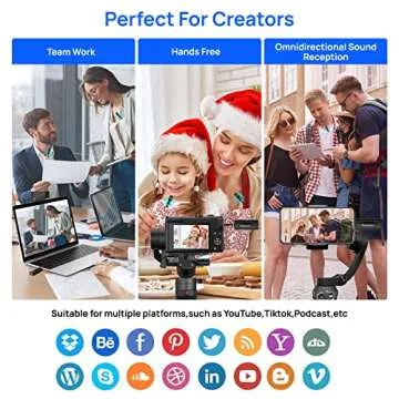 Wireless Lavalier Microphone for iPhone iPad Android Camera, 3.5 Jack, Ultra Low Latency, AI Noise Reduction, Plug and Play, Suitable for Interview, Live Streaming, YouTube, Facebook, TikTok Vlog