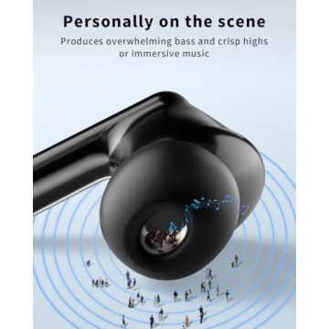Wireless Earbuds with 50H Playback and Auto-Pairing