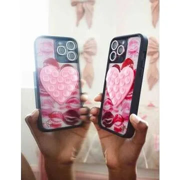Wildflower Cases Stickeez: Cute Heart Design for Phones