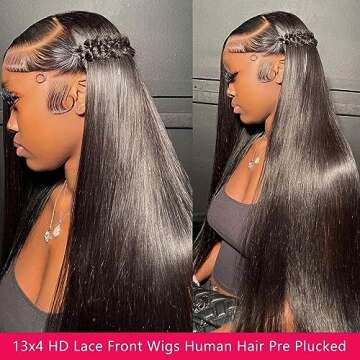 Luxury 28 Inch Human Hair Lace Front Wigs for All