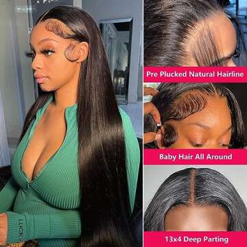 Luxury 28 Inch Human Hair Lace Front Wigs for All