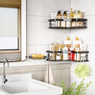 MAXIFFE Shower Caddy Organizer for Stylish Storage Solutions