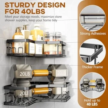 MAXIFFE Shower Caddy Organizer for Stylish Storage Solutions