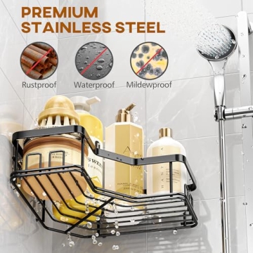 MAXIFFE Shower Caddy Organizer for Stylish Storage Solutions