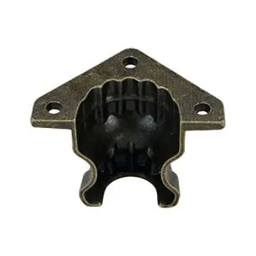 Faotup 20Pcs Retro Jewelry Boxes Feet Antique Brass Box Legs Decorative Box Legs Hardware Retro Design Wood Case Legs, Brown, 1.4"x1.06"x0.94"