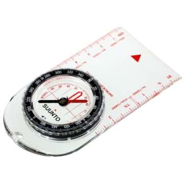 SUUNTO A-10 Compass: Compact, simple to use recreational hiking compass, Hiking, Boy Scouts, Orienteering