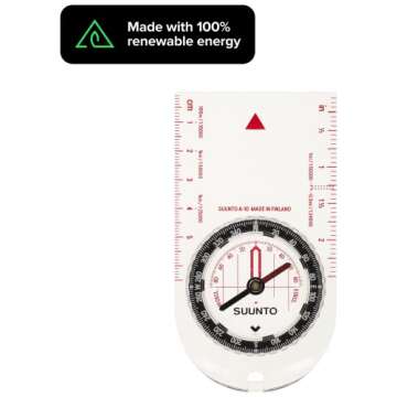 SUUNTO A-10 Compass: Compact, simple to use recreational hiking compass, Hiking, Boy Scouts, Orienteering