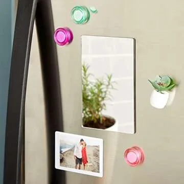 Juvale Rectangular Magnetic Locker Mirror - 2 Pack