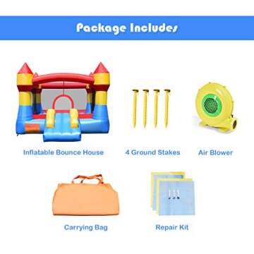 Costzon Inflatable Bounce House for Kids – Fun & Safe