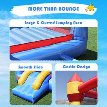 Costzon Inflatable Bounce House for Kids – Fun & Safe