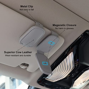 Magnetic Sunglasses Holder for Car - Stylish & Practical Clip