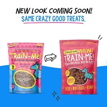 Crazy Dog Train-Me! Training Reward Mini Dog Treats 4 Ounce (Pack of 1)