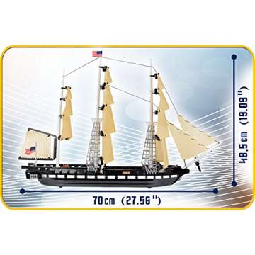 Build the Iconic USS Constitution with COBI Kit