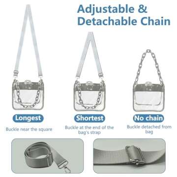 WANLD Clear Bag - Stylish Stadium Approved Crossbody Bag