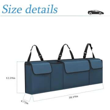 Car Trunk Organizer and Storage: Collapsible Cargo Bag for All Vehicles