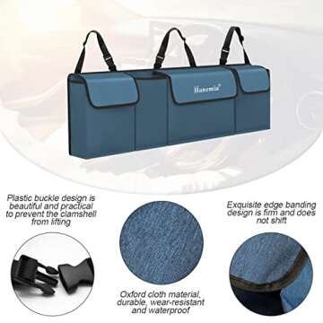 Versatile Car Trunk Organizer with 4 Pockets for Easy Storage