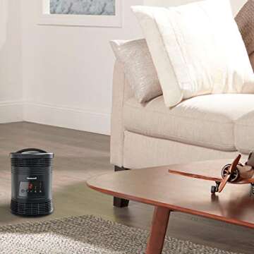 Honeywell HHF370B 360 Degree Surround Fan Forced Heater with Surround Heat Output Charcoal Grey Ener...