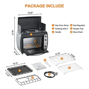 Camplux Camp Oven Stove - Powerful Portable Cooking