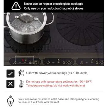 Lazy K Induction Cooktop Mat - Silicone Scratch Protector