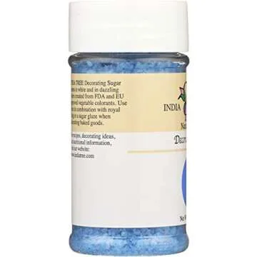 INDIA TREE Blue Decorating Sugar for Vibrant Baking