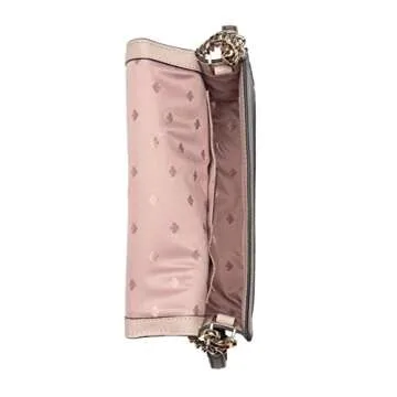 Kate Spade New York Leather Cameron Convertible Crossbody Handbag Clutch, Beechwood, Warm Beige, Black