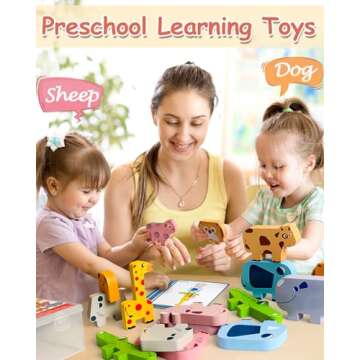 Engaging Montessori Sorting & Stacking Toy for Kids