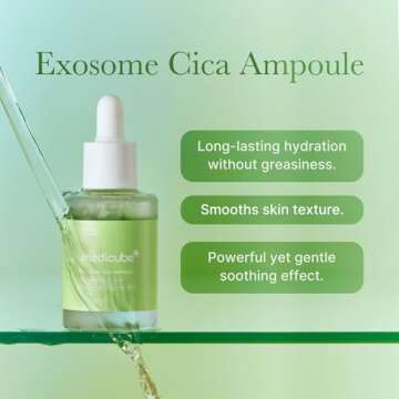 Medicube Exosome Cica Tea Tree Ampoule for Sensitive Skin with Centella Asiatica help reduce redness...