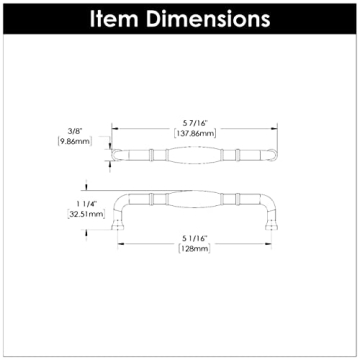 Luxury Solid Core Kitchen Cabinet Pulls in Polished Brass