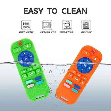 Hooku 2 Pack Silicone Teething Toys for Babies