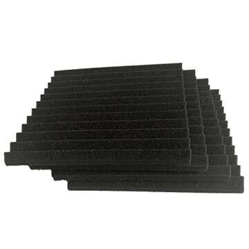 52 Pack Acoustic Studio Foam Panels - Easy Installation