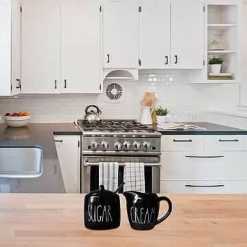 Farmhouse Sugar and Creamer Set for Stylish Coffee Bars