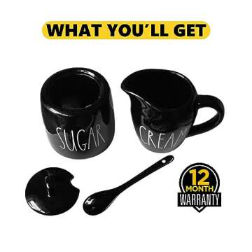 Farmhouse Sugar and Creamer Set for Stylish Coffee Bars