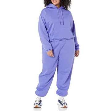 Comfortable and Stylish Plus Size Crop Pullover Hoodie