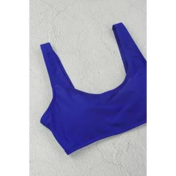 Pink Queen 2 Piece Royal Blue Swimsuit for Women