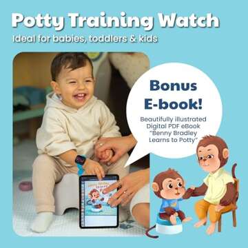 Potty Training Watch for Kids V2 – A Water Resistant Potty Reminder Device for Boys & Girls to Tra...