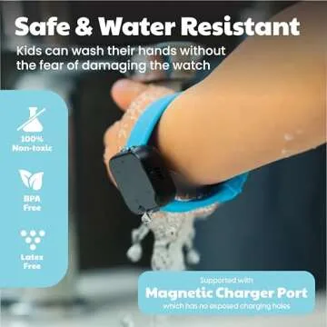 Potty Training Watch for Kids V2 – A Water Resistant Potty Reminder Device for Boys & Girls to Train Your Toddler with Fun/Musical & Vibration Interval Reminder with Potty Training eBook (Sky)